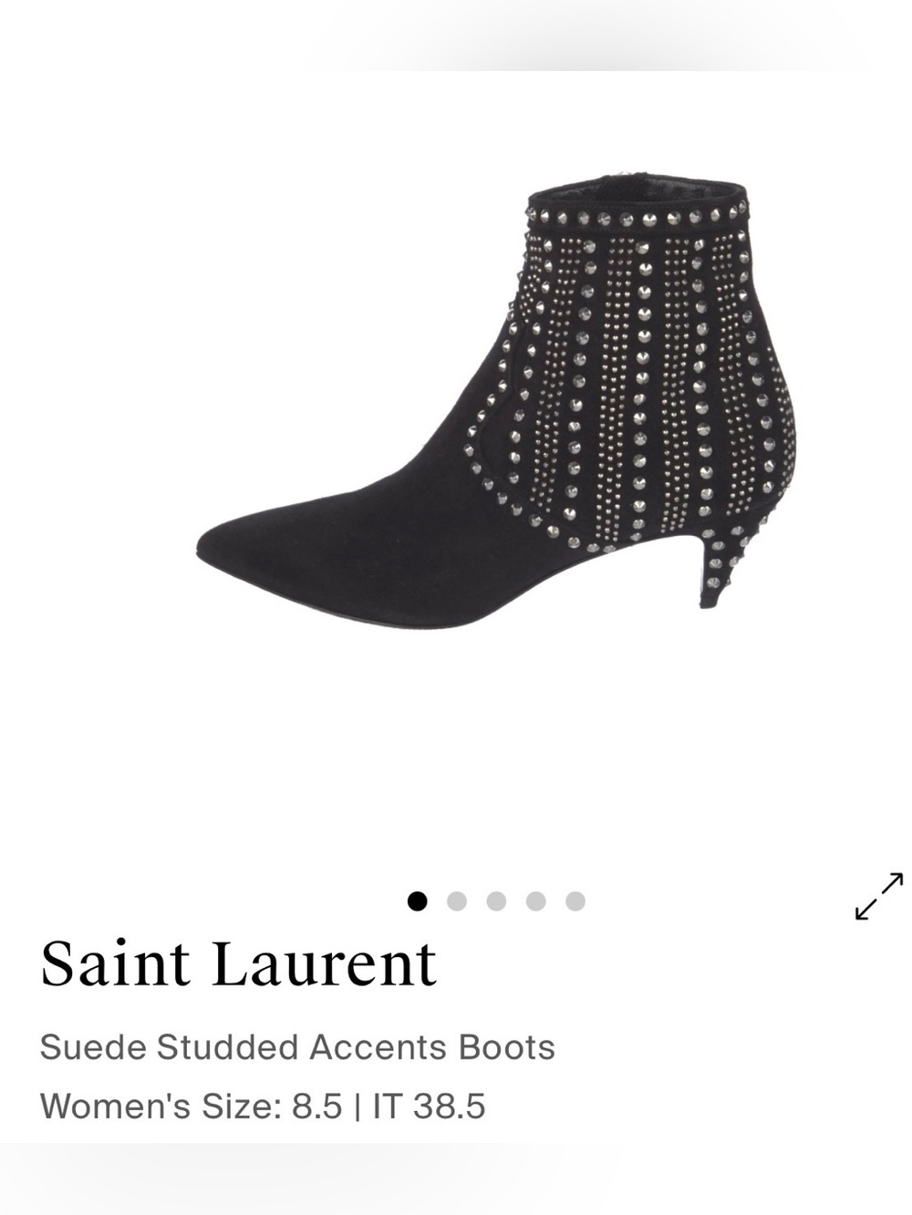 Saint Laurent YSL Suede Boots with Box